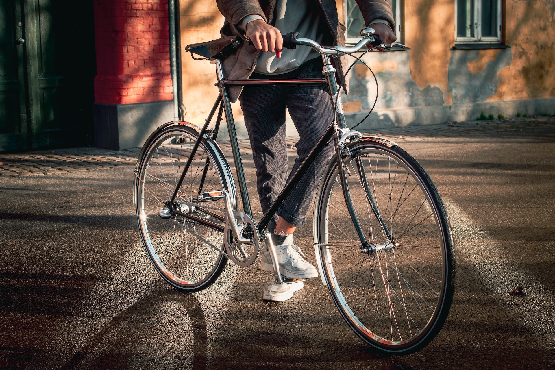 Nørrebro cyklen Herre Blå Cykel Saxil