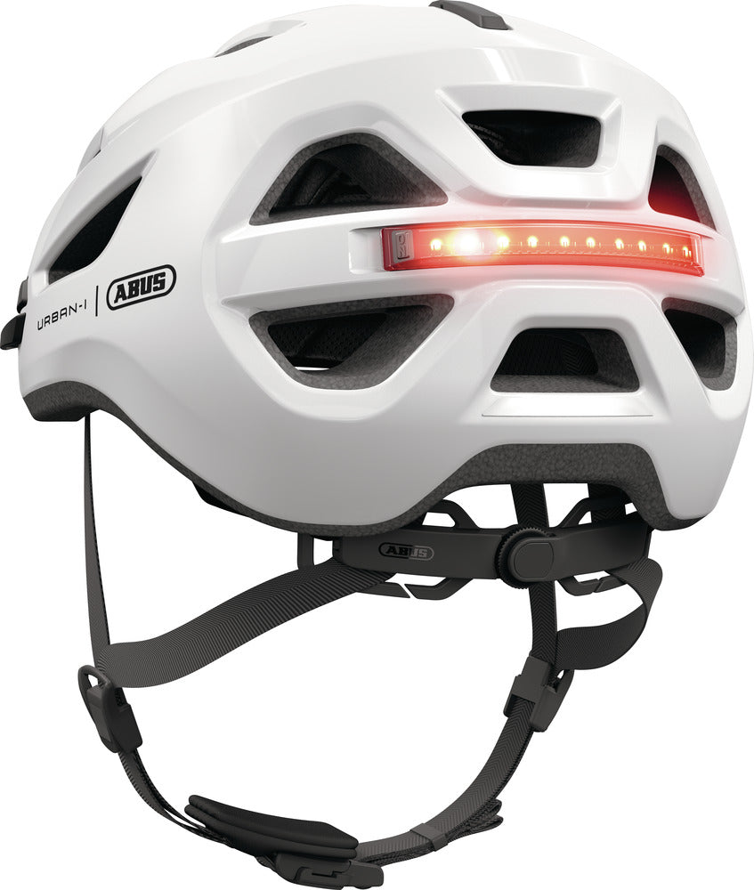 Abus Urban-I 4.0 shiny white hjelme Abus