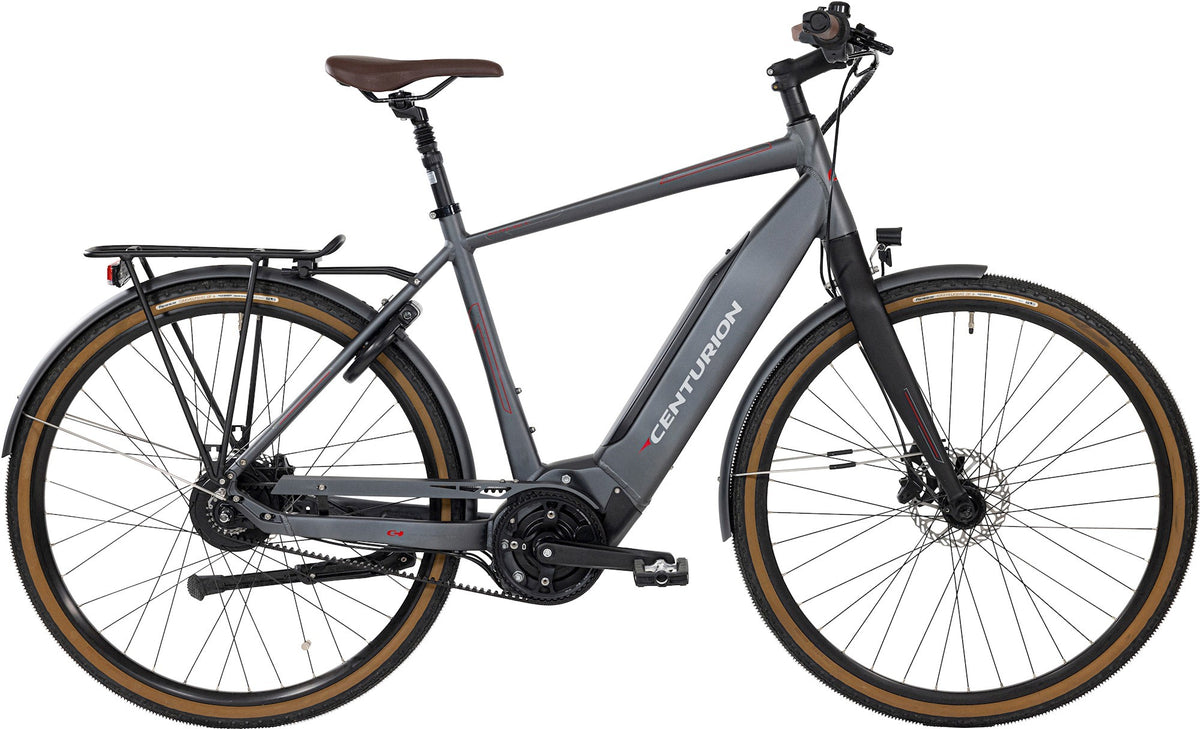 Centurion Invincible E Herre Belt - Mat grå el cykel Hf Christiansen