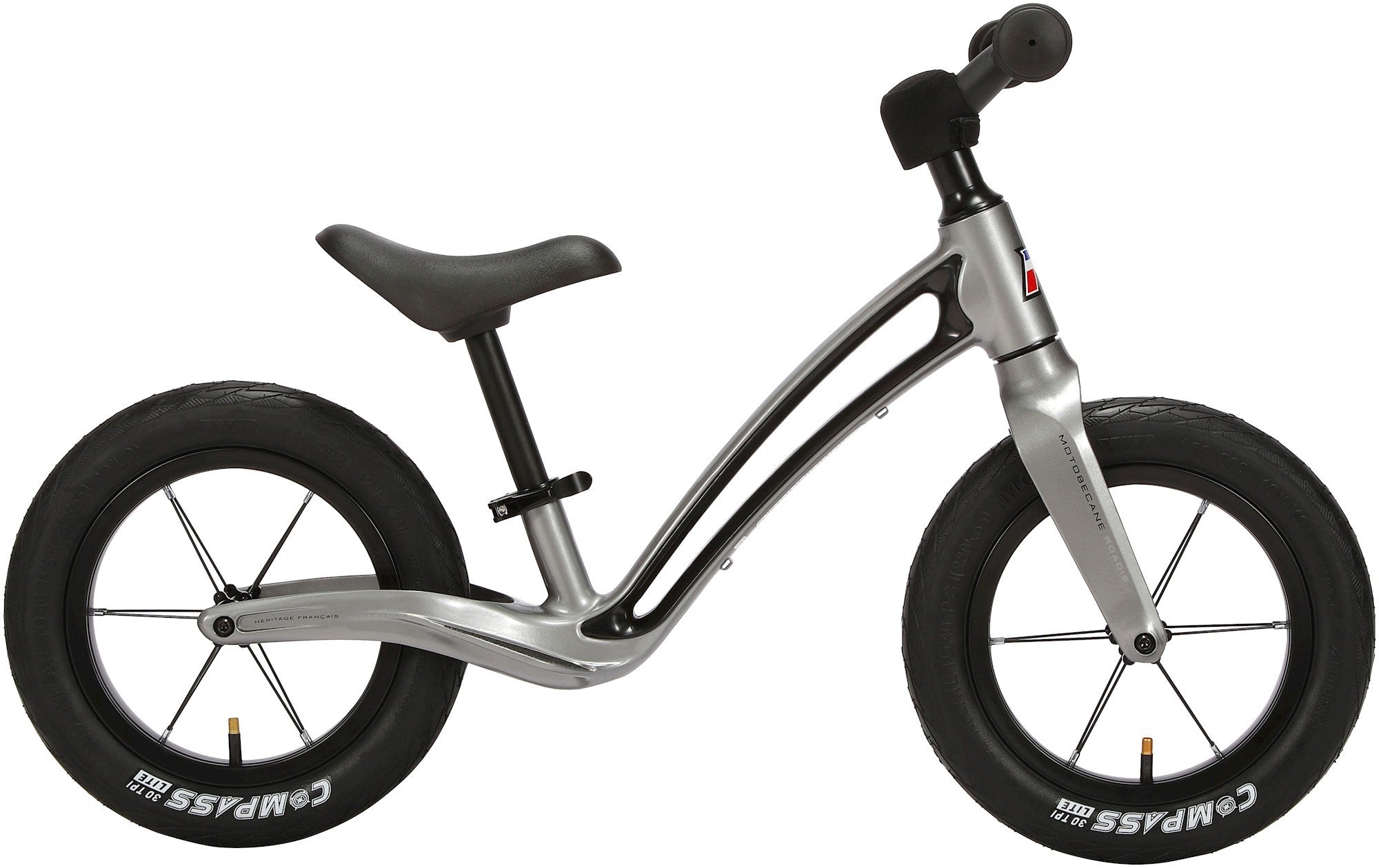 Motobecane Roadie Unisex 12 tommer blank antracit løbecykel Hf Christiansen