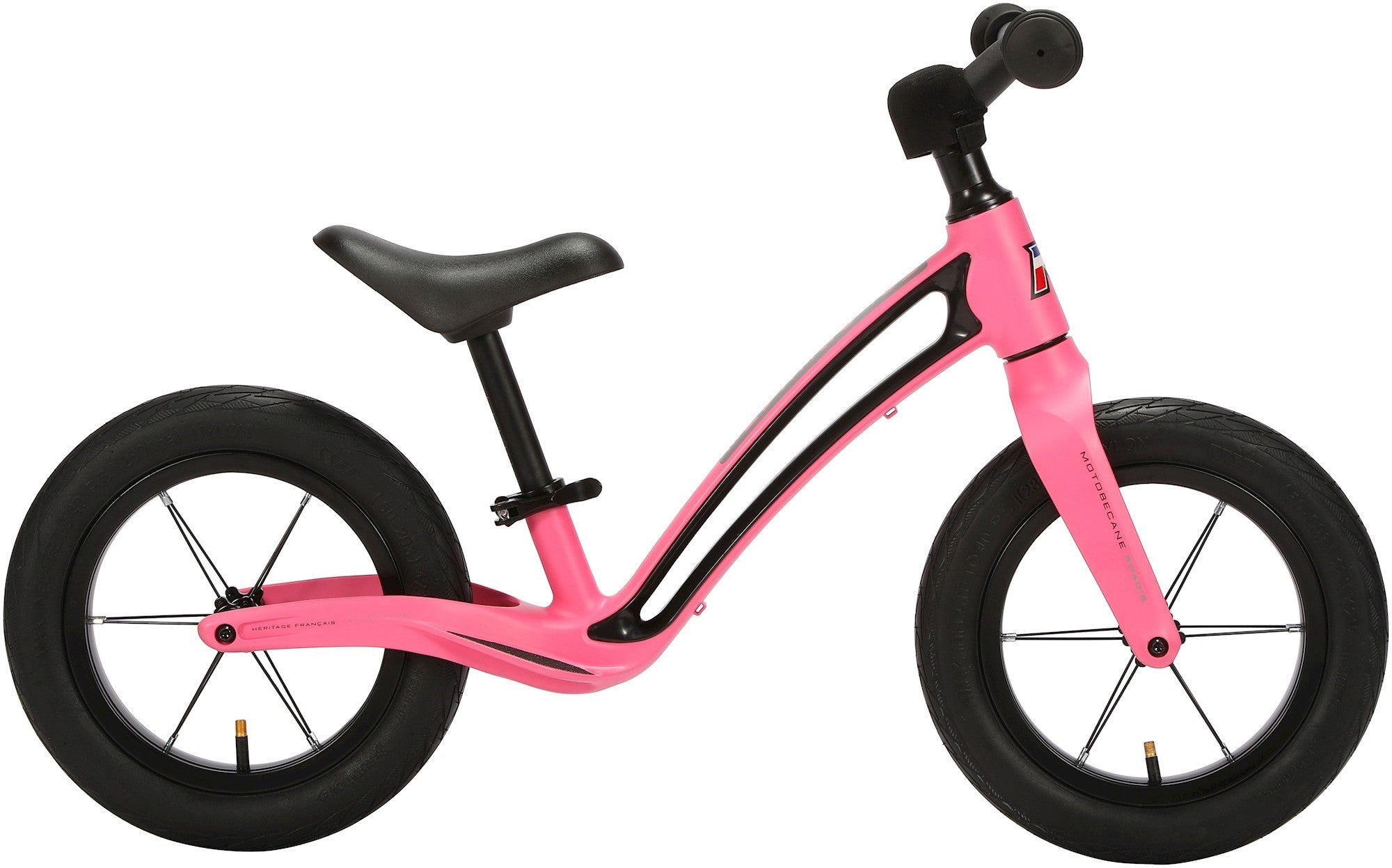 Motobecane Roadie Unisex 12 tommer mat lyserød løbecykel Hf Christiansen