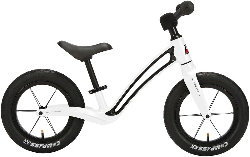 Motobecane Roadie Unisex 12 tommer blank hvid løbecykel Hf Christiansen