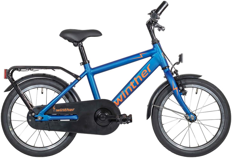 Winther 150 16" Børnecykel mat blå (2026) børnecykler Hf Christiansen