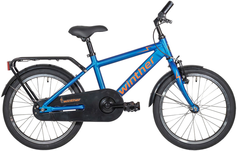 Winther 150 18" Børnecykel mat Blå (2026) børnecykler Hf Christiansen