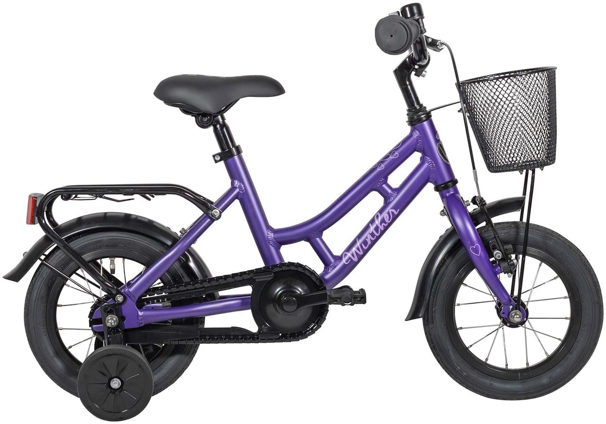 Winther 150 12" Børnecykel mat lilla (2026) børnecykler Hf Christiansen