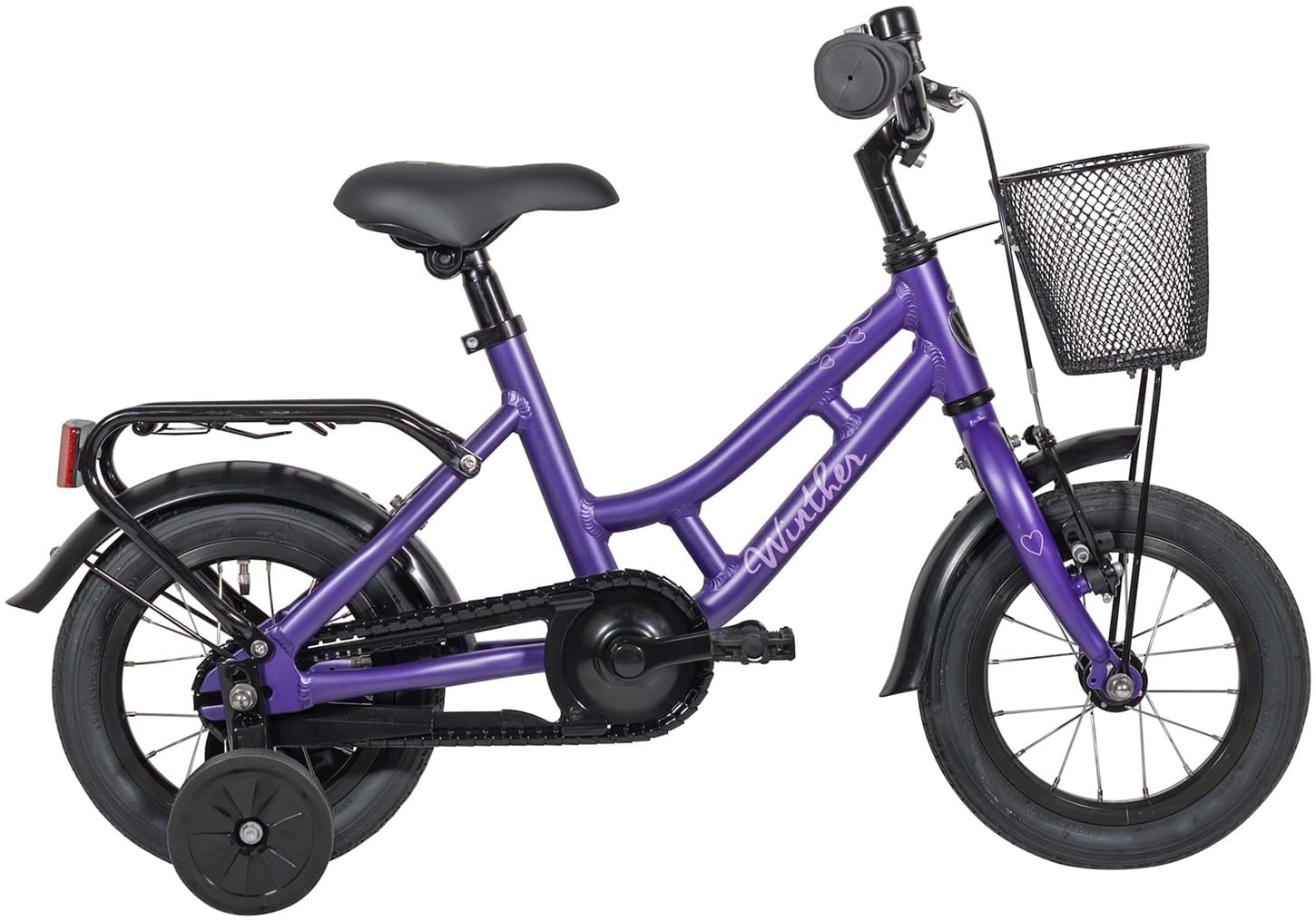 Winther 150 12" Børnecykel mat lilla (2026) børnecykler Hf Christiansen