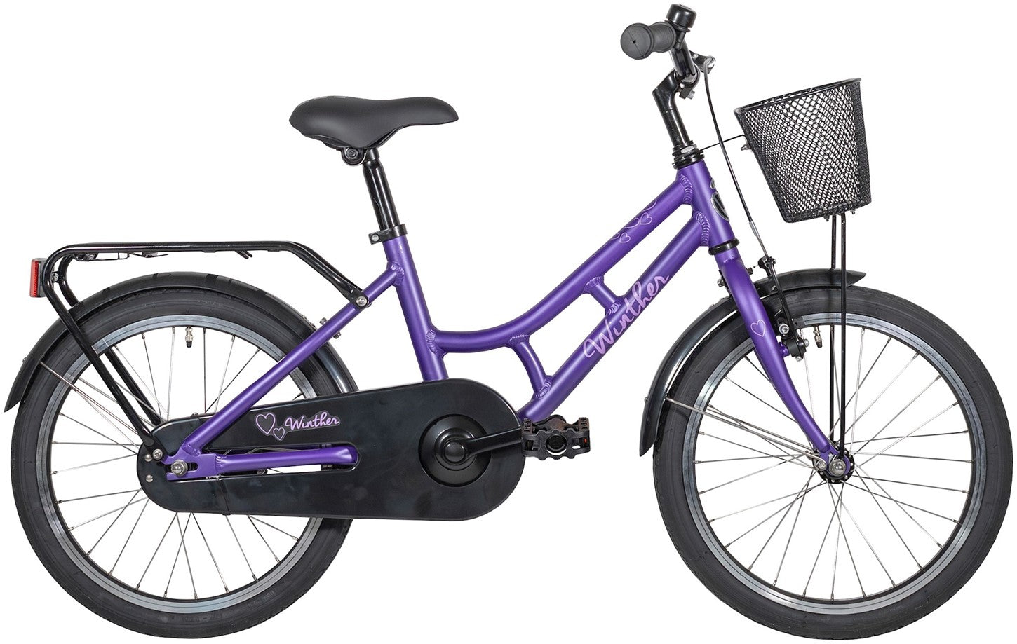 Winther 150 18" Børnecykel mat lilla (2026) børnecykler Hf Christiansen