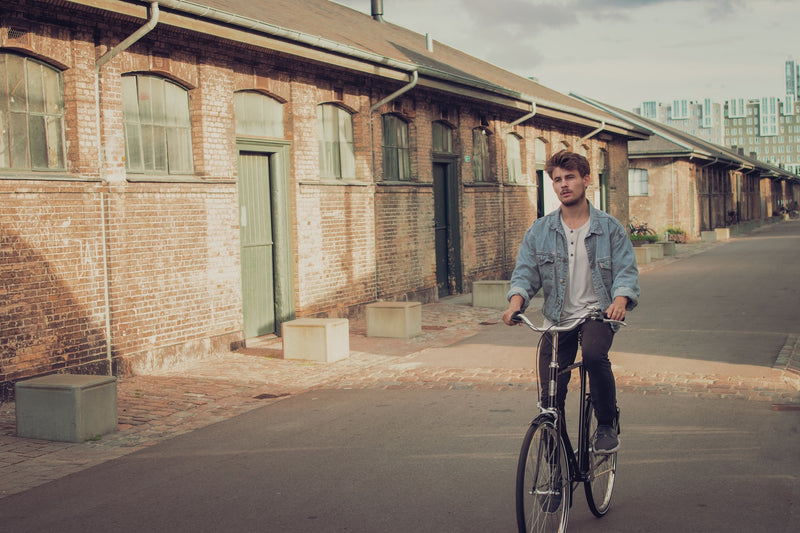 Vesterbro cyklen Herre Blå Cykel Saxil