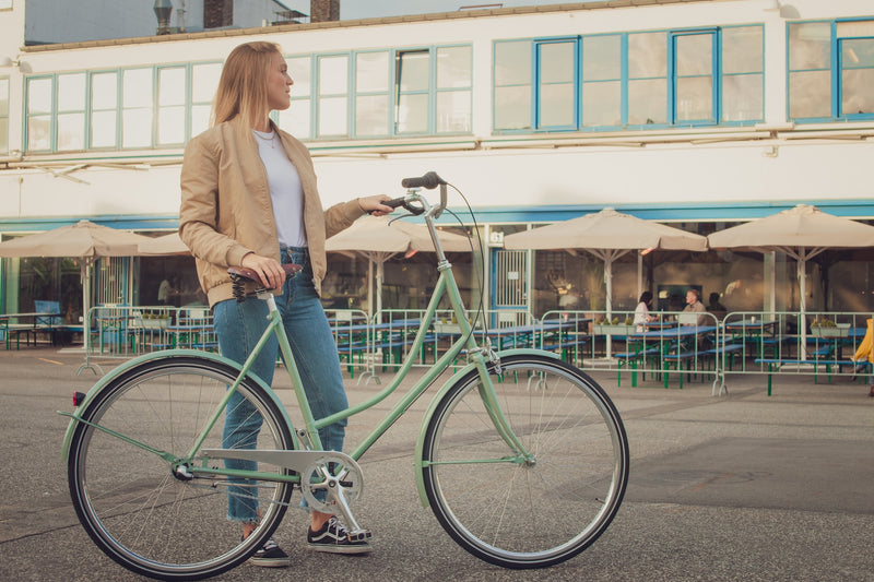 Vesterbro cyklen Dame Lysegrøn Cykel Saxil