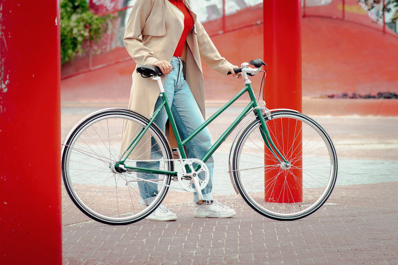 Nørrebro cyklen Dame Grøn Cykel Saxil