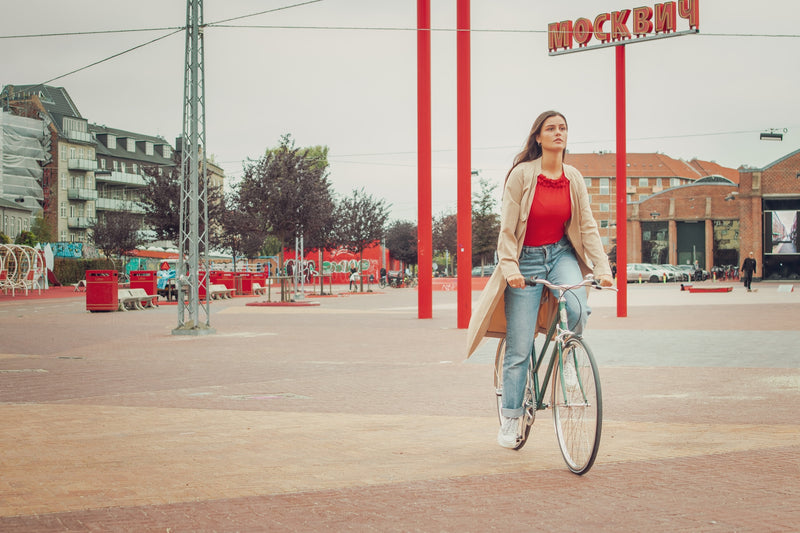 Nørrebro cyklen Dame Blå - Saxil Cykler - Cykel