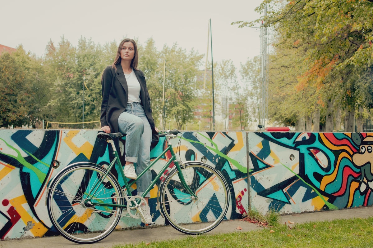 Nørrebro cyklen Dame Blå - Saxil Cykler - Cykel