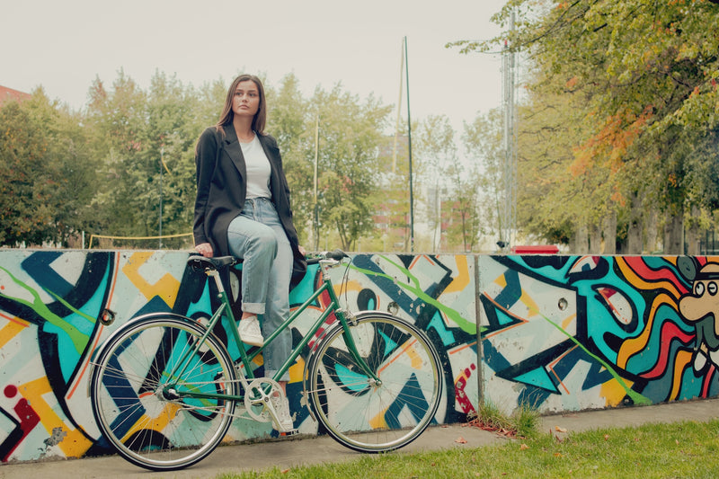 Nørrebro cyklen Dame Sort Cykel Saxil