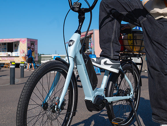 E-jopo 5v 24" - Lys blå el cykel Jopo